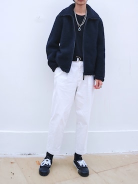 「1017 ALYX 9SM（アリクス）のアイテム（スニーカー）」を使った、Ho Ming Liuさん（メンズ・178cm）の冬コーディネート