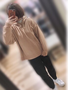 「koe（コエ）のアイテム（リング）」を使った、Kさん（レディース・157cm）の冬コーディネート