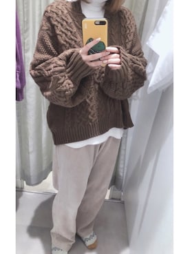 Kさん（レディース・158cm）の冬コーディネート