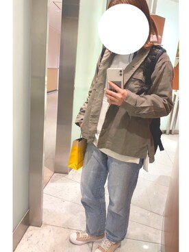 「SEVENDAYS=SUNDAY（セブンデイズサンデイ）のアイテム（パーカー）」を使った、Kさん（レディース・158cm）の春コーディネート