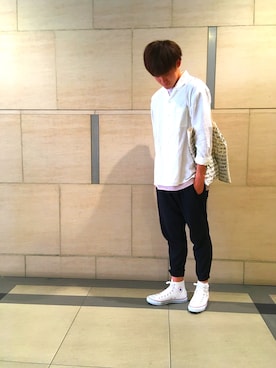 「FLYING TIGERS（フライングタイガー）のアイテム（バッグ）」を使った、swirさん（メンズ・183cm）の春コーディネート