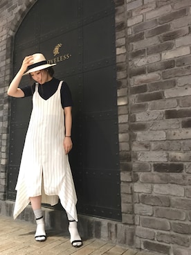 「SUGAR ROSE（シュガーローズ）のアイテム」を使った、aguriさん（レディース・160cm）の夏コーディネート