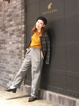 「CULLNI（クルニ）のアイテム」を使った、aguriさん（レディース・160cm）の秋コーディネート