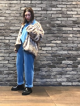 「08sircus（ゼロエイトサーカス）のアイテム（ジャケット/アウター）」を使った、aguriさん（レディース・160cm）の秋コーディネート