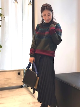 「MARNI（マルニ）のアイテム」を使った、aguriさん（レディース・160cm）の冬コーディネート