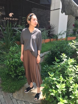 aguriさん（レディース・160cm）の夏コーディネート