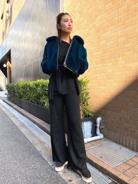 「ニットアップ」｜aguriさん（レディース・160cm）の秋コーディネート