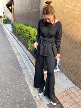 「ニットアップ」｜aguriさん（レディース・160cm）の秋コーディネート