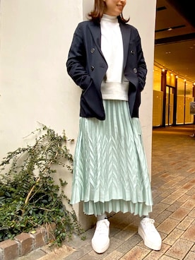 「ラップスカート」｜aguriさん（レディース・160cm）の春コーディネート