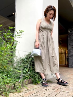 「シルバーバッグ」｜aguriさん（レディース・160cm）の夏コーディネート