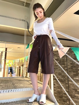 「アイテム（その他トップス）」を使った、aguriさん（レディース・160cm）の秋コーディネート