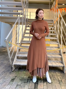 「シャイニー」｜aguriさん（レディース・160cm）の秋コーディネート