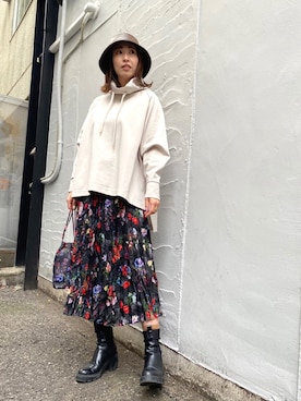 「nowartt（ノワート）のアイテム（ワンピース/ドレス）」を使った、aguriさん（レディース・160cm）の春コーディネート