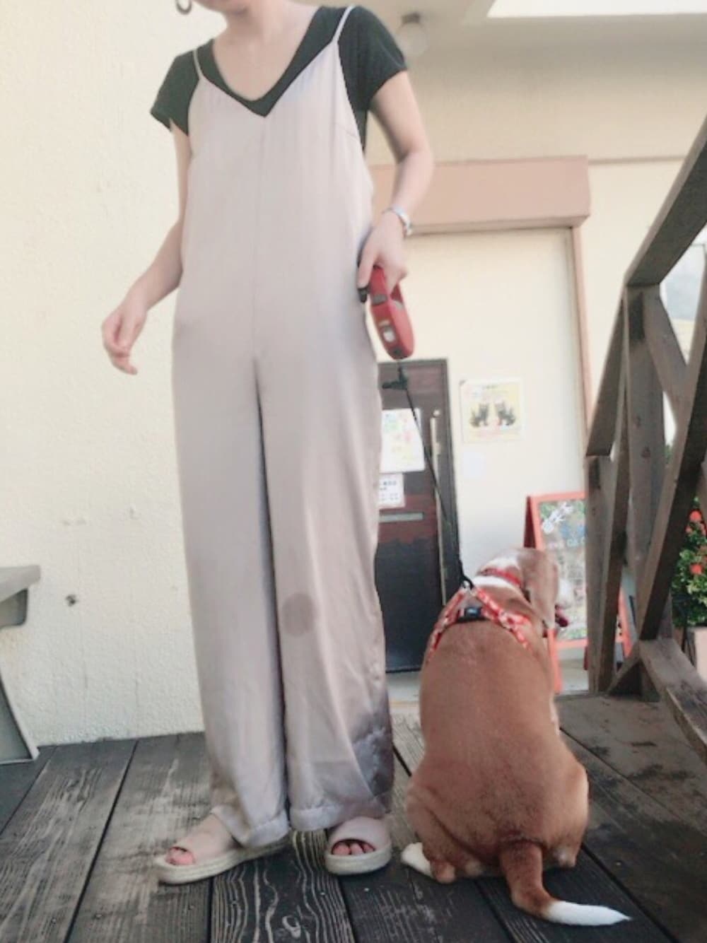 TODAYFUL（トゥデイフル）の「サテンワイドコンビネゾン（つなぎ 