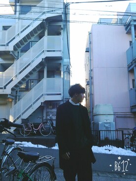 へぽぽんさん（メンズ・170cm）の冬コーディネート