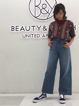 「alohashirt」｜Seina Yamanamiさん（レディース・162cm）の春コーディネート