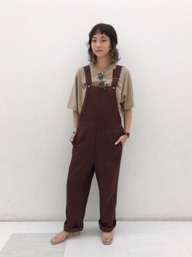 「BEAUTY&YOUTH UNITED ARROWS（ビューティーアンドユースユナイテッドアローズ）のBY∴ メタルコンビサングラス（サングラス、グリーン系）」を使った、Seina Yamanamiさん（レディース・162cm）の夏コーディネート