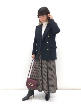 Seina Yamanamiさん（レディース・162cm）の秋コーディネート