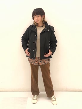 Seina Yamanamiさん（レディース・162cm）の秋コーディネート