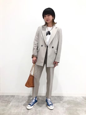 Seina Yamanamiさん（レディース・162cm）の冬コーディネート