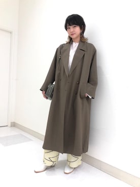 Seina Yamanamiさん（レディース・162cm）の冬コーディネート