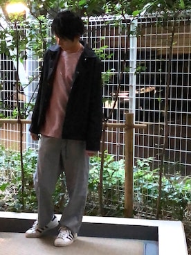 「アイテム（ブルゾン）」を使った、YASUHIROさん（メンズ・175cm・30代）の秋コーディネート