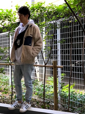 「アイテム（ブルゾン）」を使った、YASUHIROさん（メンズ・175cm・30代）の秋コーディネート