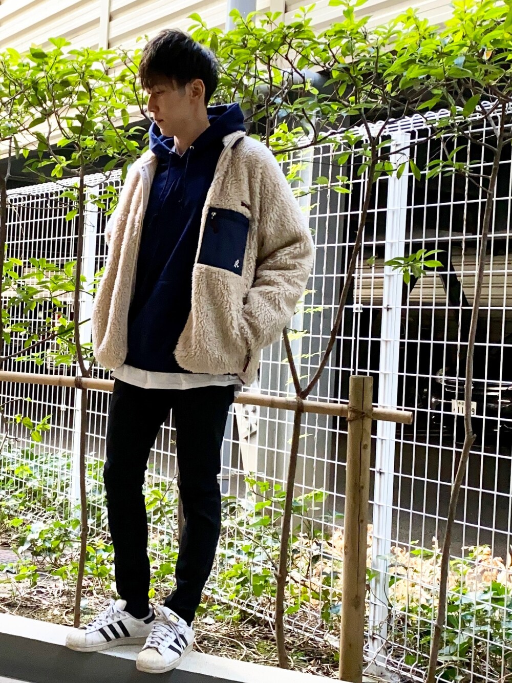 Gramicci×FREAK'S STORE/グラミチ 別注ボアフリースブルゾンを使った