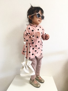 「chocolatesoup（チョコレートスープ）のアイテム」を使った、asairo 𓇼 さん（キッズ・90cm）の秋コーディネート