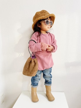 asairo 𓇼 さん（キッズ・90cm）の冬コーディネート