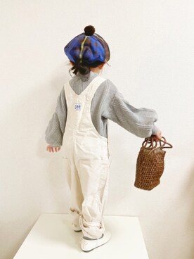 asairo 𓇼 さんの「【WEB限定 】Lee/ リー KIDS OVERALLS」を使ったコーディネート