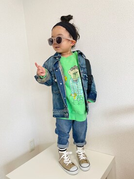 asairo 𓇼 さん（キッズ・90cm）の春コーディネート