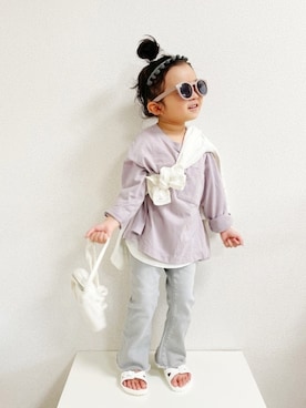 asairo 𓇼 さん（キッズ・90cm）の春コーディネート