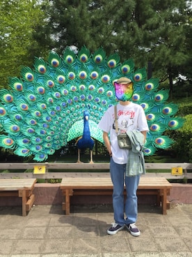 「SAYHELLO（セイハロー）のアイテム」を使った、ジェイソン尾妻さん（メンズ・179cm）の夏コーディネート