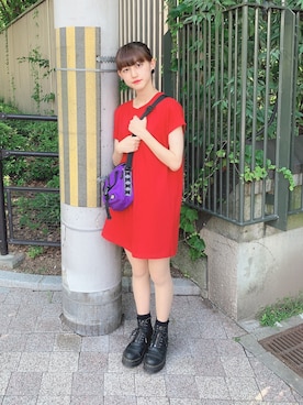 「EGOIST（エゴイスト）のアイテム（ワンピース/ドレス）」を使った、城戸さくら(さくさん)さん（レディース・158cm）の夏コーディネート