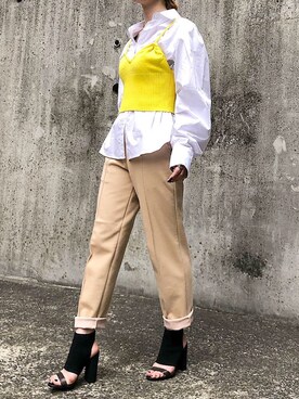 「スエット」｜「アイテム（サンダル）」を使った、SAAAGE boutiqueさん（レディース・158cm）の冬コーディネート