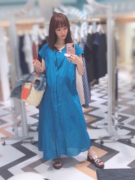 「JOINT WORKS（ジョイントワークス）のアイテム（ワンピース/ドレス）」を使った、SHOKO  KIKUIさん（レディース・158cm）の春コーディネート