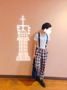 「アイテム（サスペンダー）」を使った、ko_kiさん（メンズ・170cm）の秋コーディネート