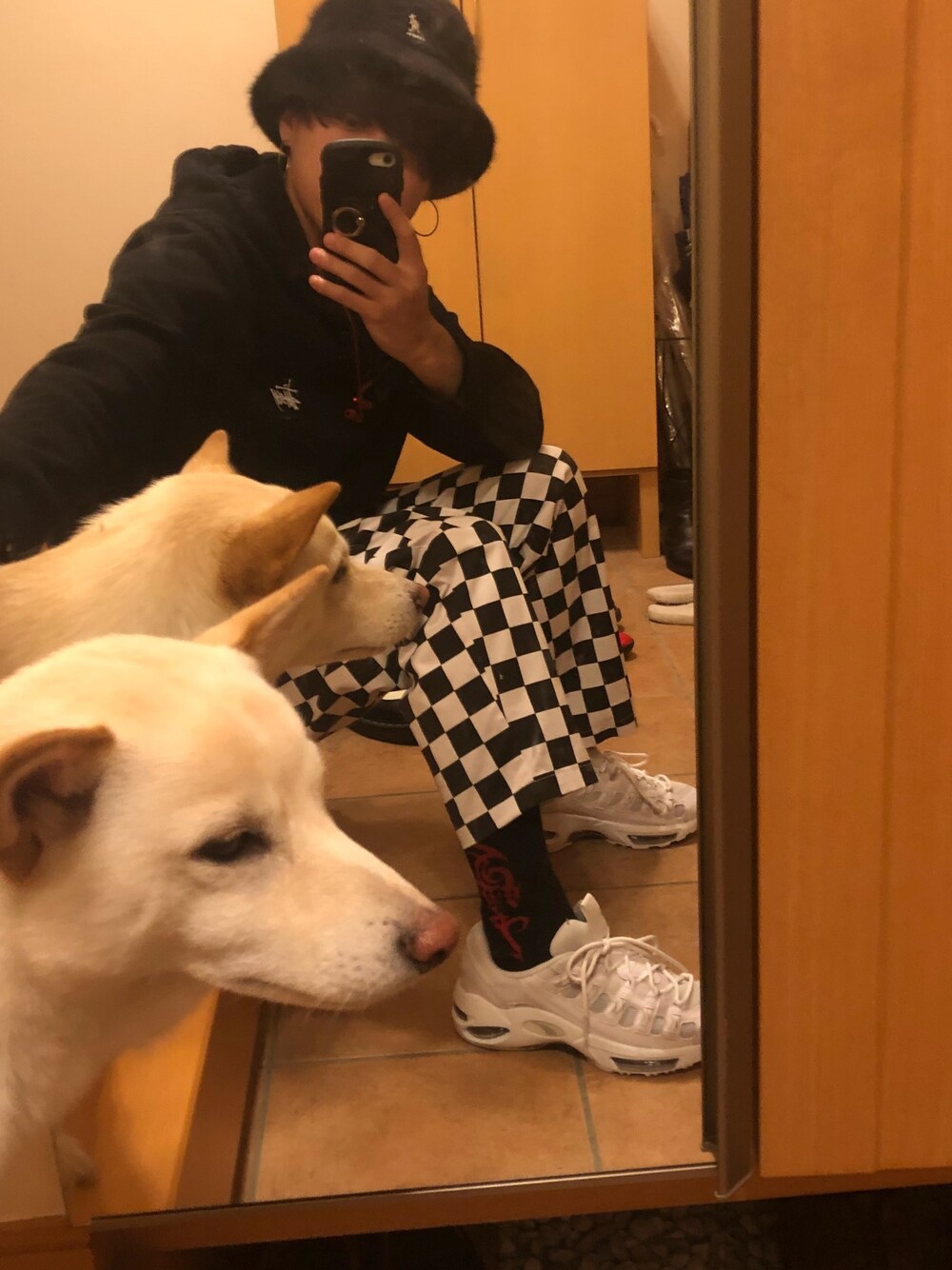 「やっぱりストリートが好き、ストリート、PUMA、秋コーデ、古着、おしゃれさんと繋がりたい、フォローミー、古着MIX、ストリートMIX」｜「古着のアイテム（パンツ、ブラック系）」を使った、ユウトさん（メンズ・172cm）の秋コーディネートの1枚目の写真