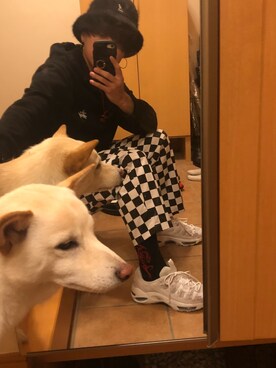「やっぱりストリートが好き」｜「アイテム（ハンチング/ベレー帽）」を使った、ユウトさん（メンズ・172cm）の秋コーディネート