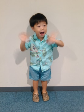 「夏男」｜Kai☆さん（キッズ・90cm）の秋コーディネート