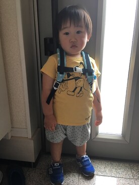 「アイテム（バッグ）」を使った、Kai☆さん（キッズ・90cm）の春コーディネート