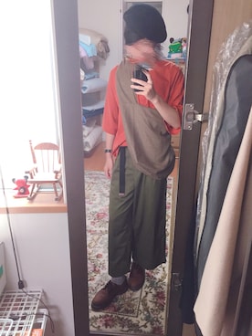 「くつした」｜「アイテム（ハンチング/ベレー帽）」を使った、もりもりさん（メンズ・167cm）の秋コーディネート