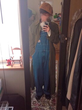 「H&M（エイチ・アンド・エム）のアイテム（ローファー）」を使った、もりもりさん（メンズ・167cm）の冬コーディネート