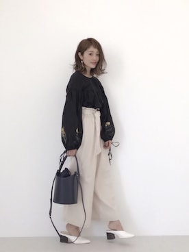 「アイテム（ピアス（両耳用））」を使った、syk***さん（レディース・158cm・30代）の春コーディネート