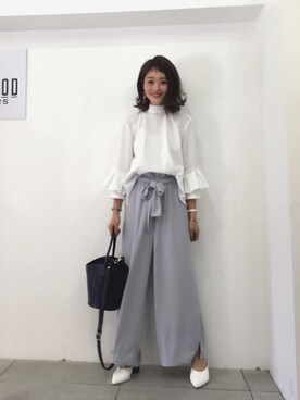 「アイテム（ピアス（両耳用））」を使った、syk***さん（レディース・158cm・30代）の春コーディネート