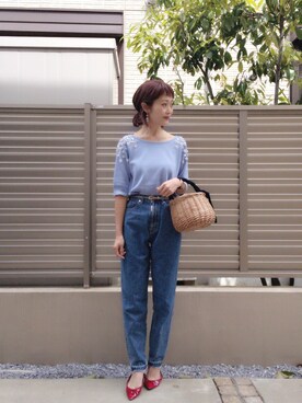 「アイテム（ピアス（両耳用））」を使った、syk***さん（レディース・158cm・30代）の春コーディネート