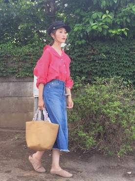 「アイテム（ピアス（両耳用））」を使った、syk***さん（レディース・158cm・30代）の夏コーディネート