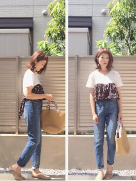 「アイテム（ピアス（両耳用））」を使った、syk***さん（レディース・158cm・30代）の夏コーディネート