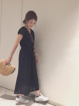 「アイテム（ピアス（両耳用））」を使った、syk***さん（レディース・158cm・30代）の夏コーディネート